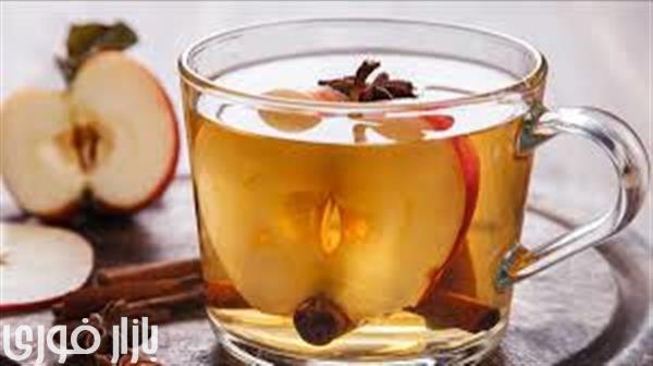  دمنوش چایی سیب  
